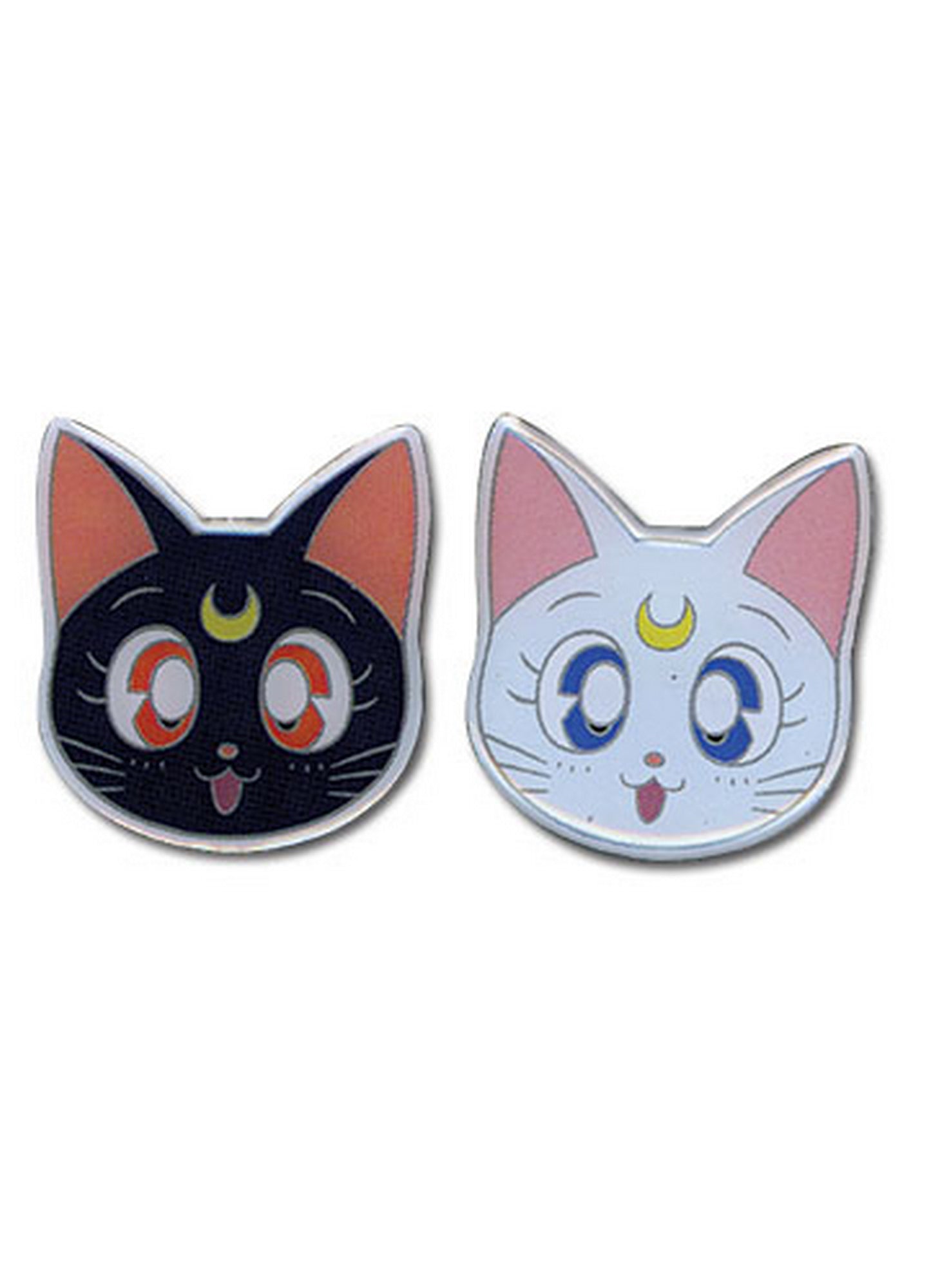 Sailor Moon - Luna & Artemis Metal Pin Set 1"H