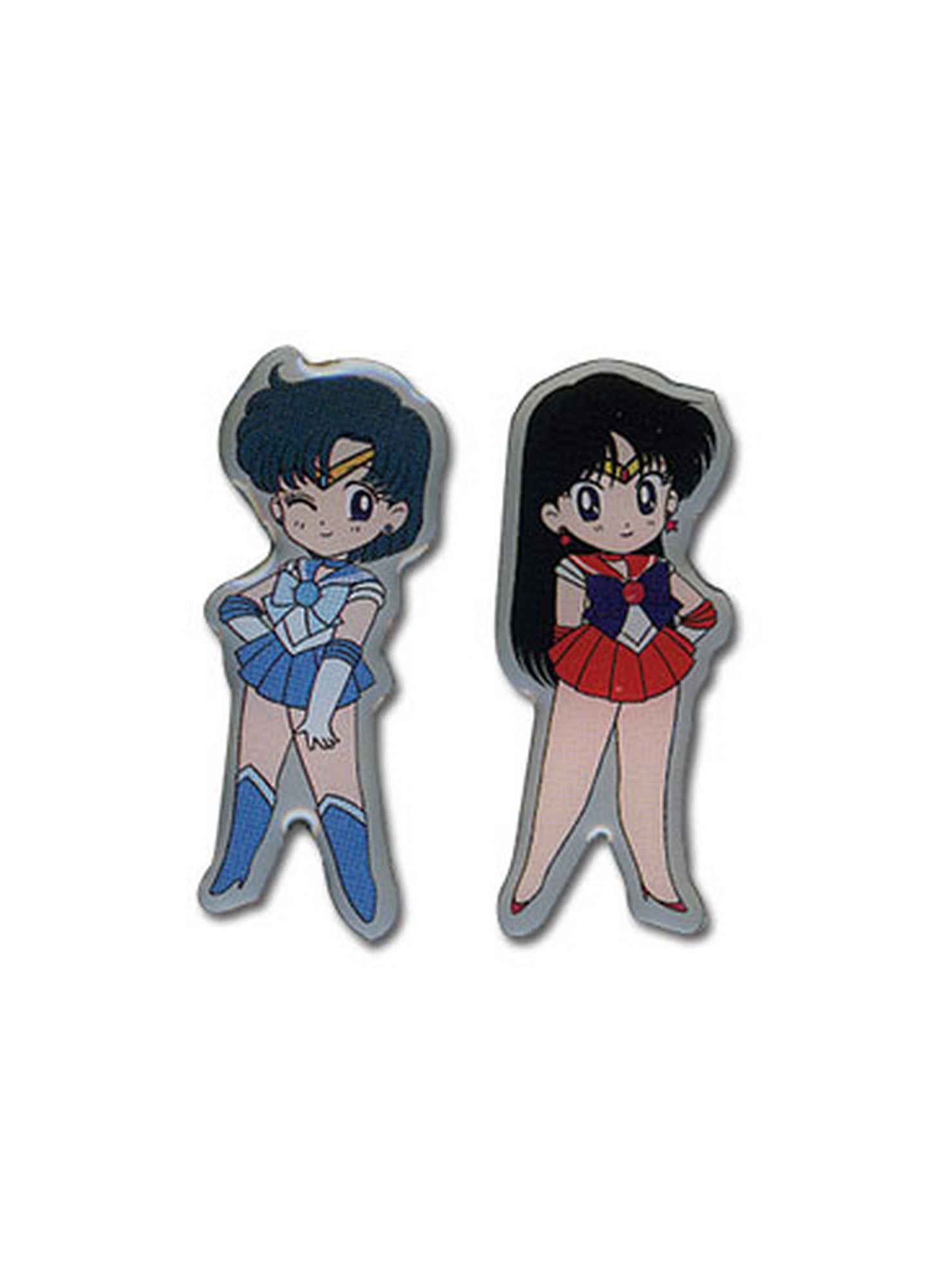 Sailor Moon - SD Mercury & Mars Pin Set