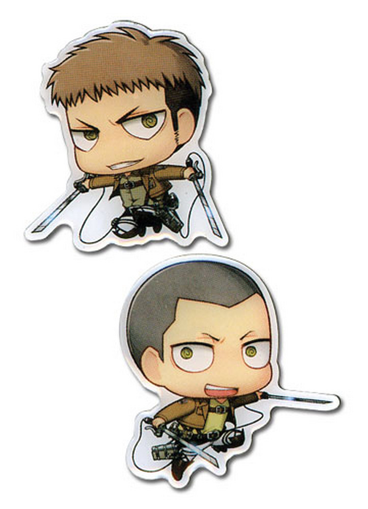 Attack On Titan - SD Jean Kirstein & Connie Springer Metal Pins