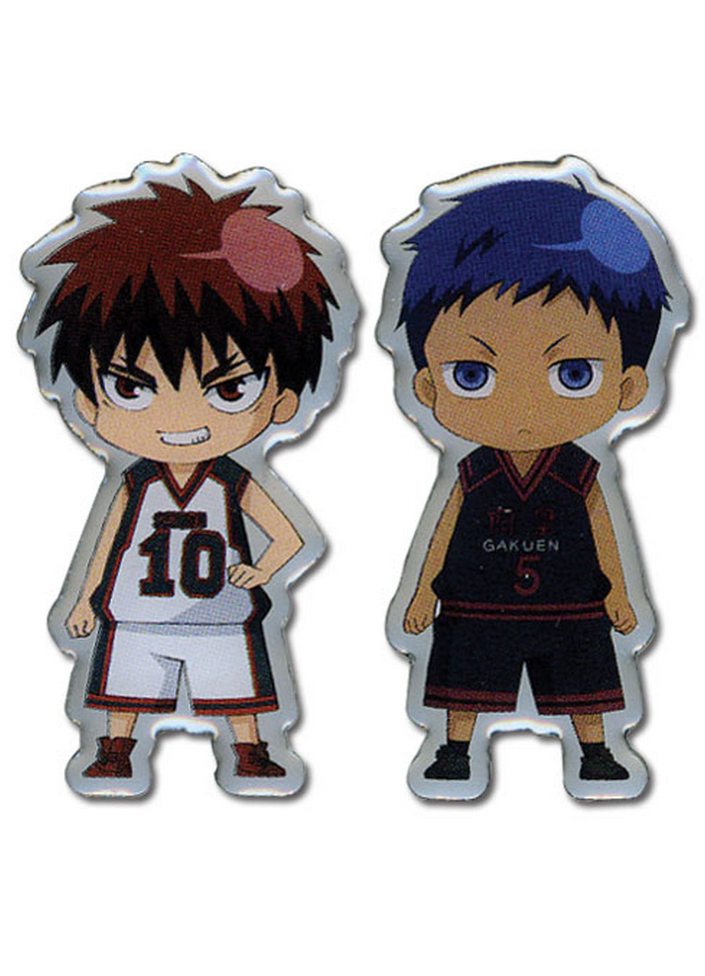 Kuroko's Basketball - Taiga Kagami And Daiki Aomine SD Metal Pin