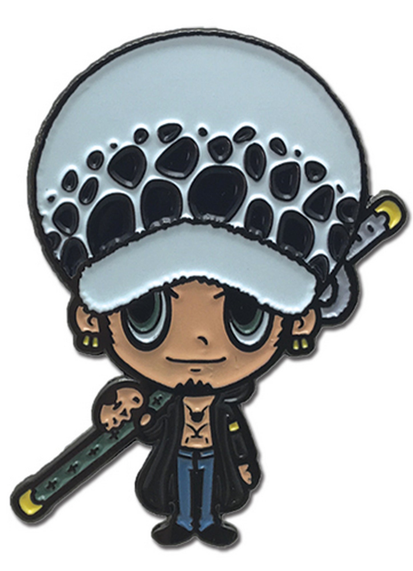 One Piece - SD Chibi Trafalgar D. Water Law Enamel Pin
