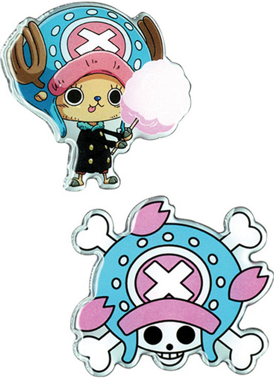One Piece - Chopper & Chopper Skull Metal Pins