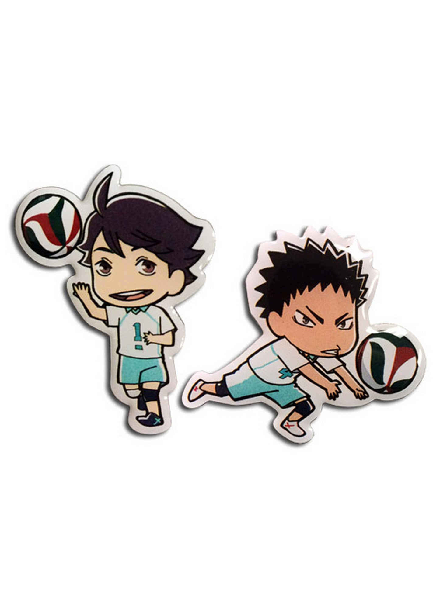 Haikyu - Toru Oikawa & Takanobu Aone Pins
