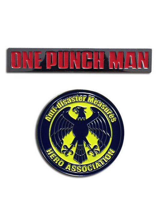 One Punch Man - Hero Association & One Punch Man Pins