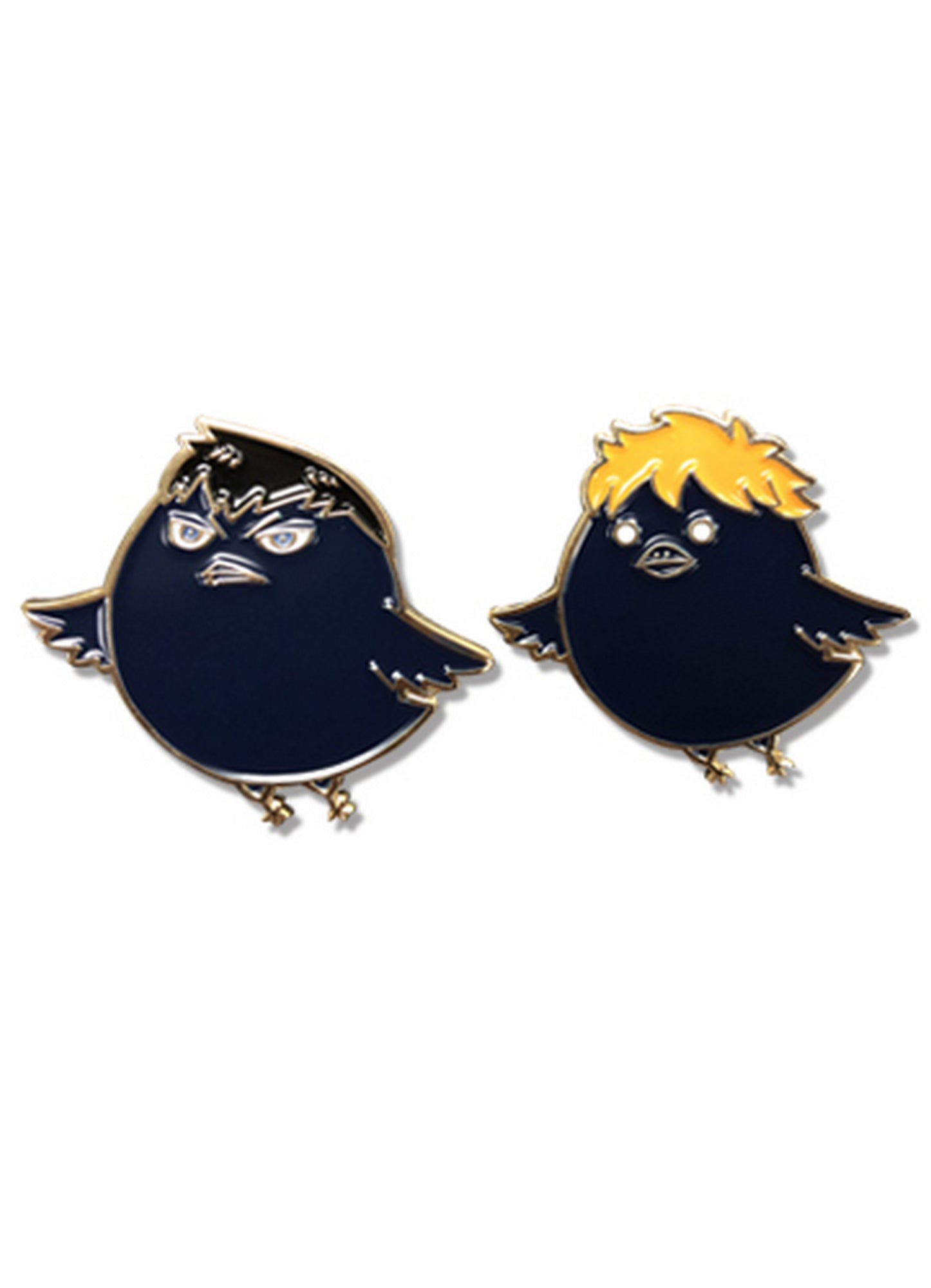 Haikyu S2 - Shoyo Hinata Crow & Kozume Kenma Cat Pins