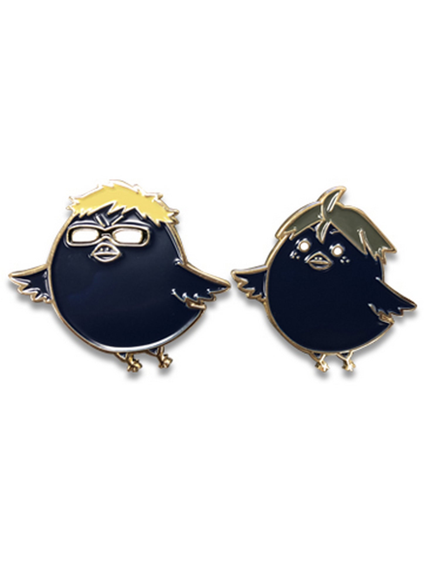 Haikyu S2 - Kei Tsukishima Crow & Tadashi Yamaguchi Crow Pin