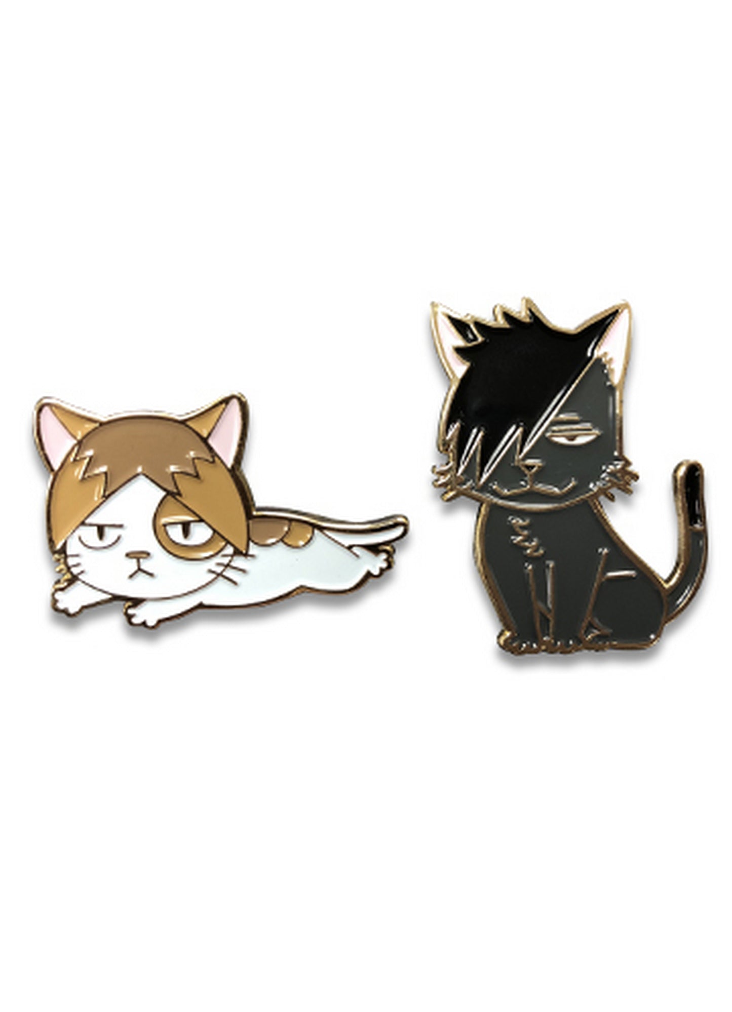Haikyu S2 - Tetsuro Kuroo Cat & Kozume Kenma Cat Pin