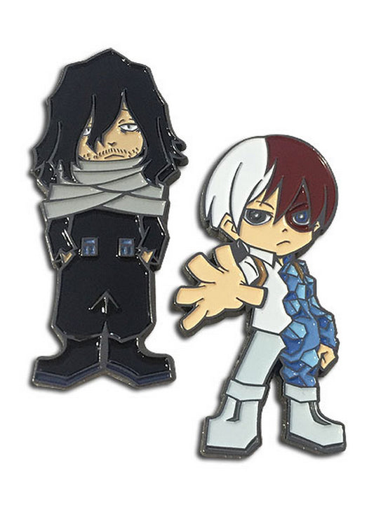 My Hero Academia - Shoto Todoroki & Shota Aizawa "Eraser Head" Pins