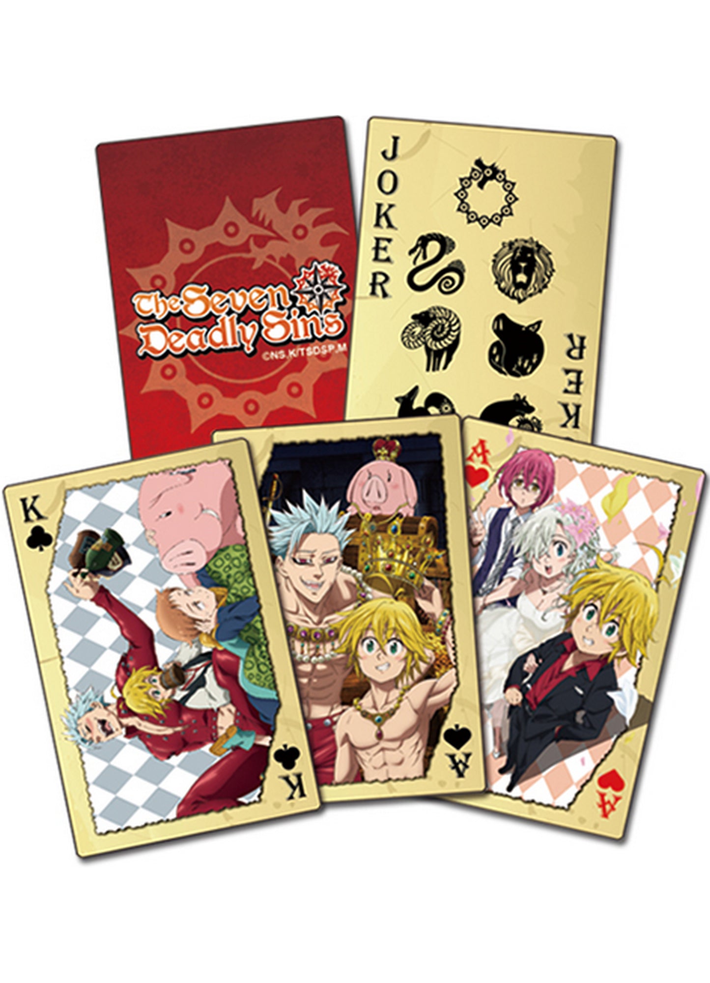 The Seven Deadly Sins - Group Playing Cards