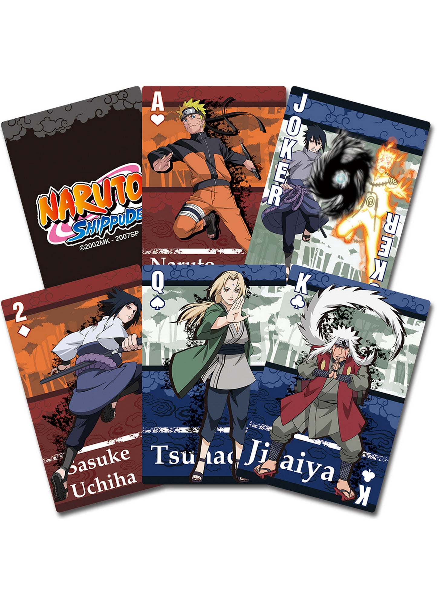 Naruto Shippuden - Character Group Cloud Playing Cards