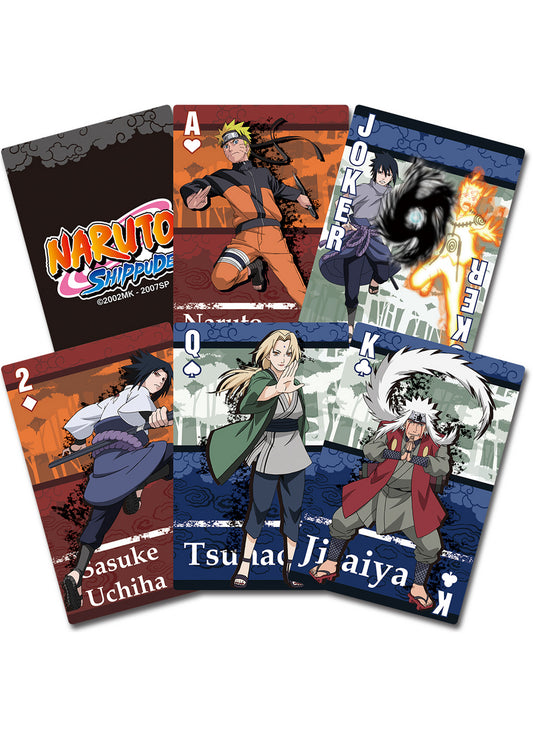 Naruto Shippuden - Character Group Cloud Playing Cards