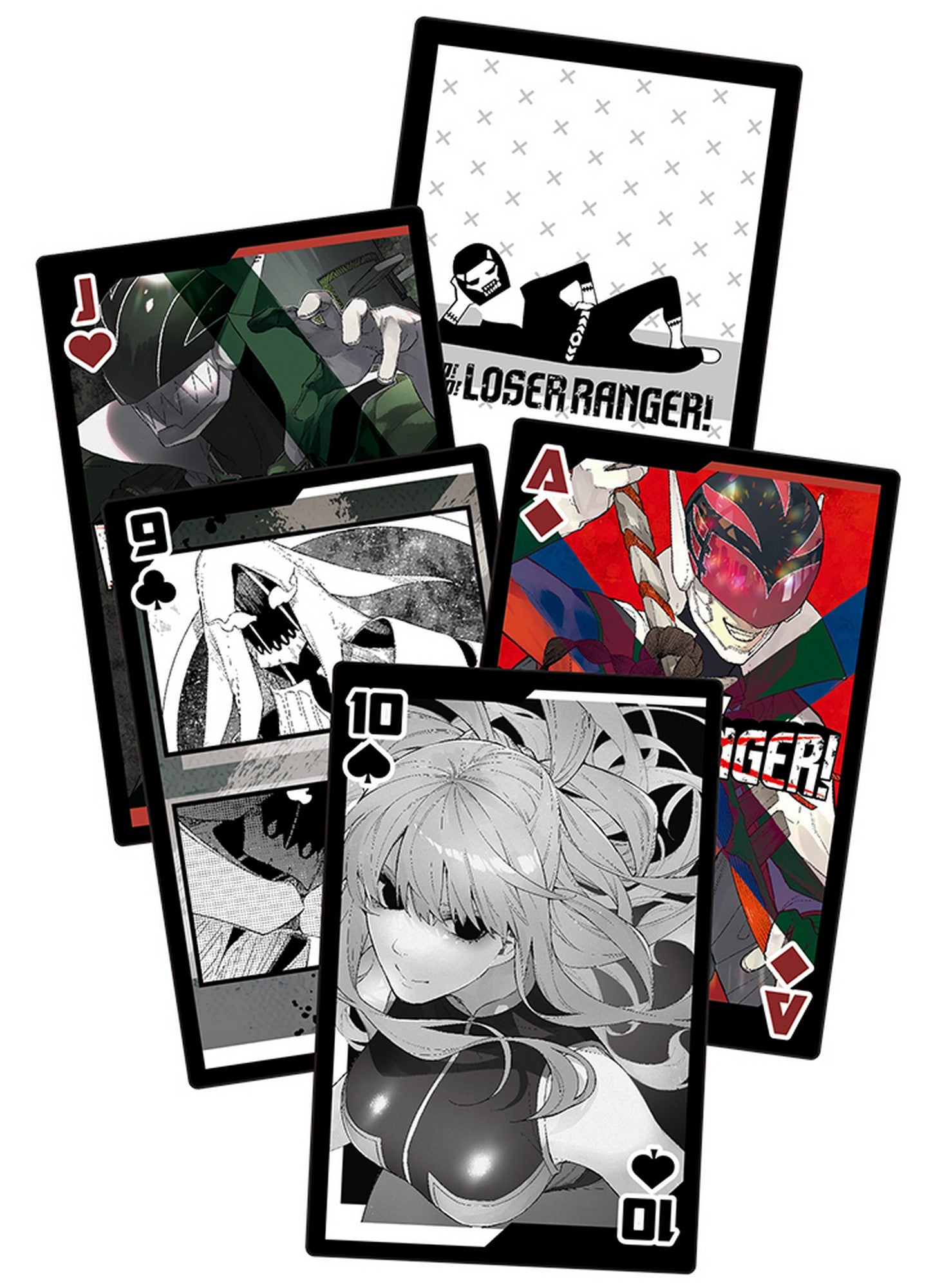 Go! Go! Loser Ranger - Screenshot Group Playing Cards