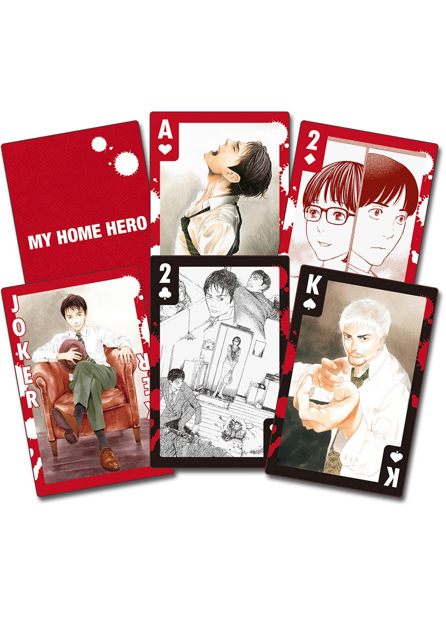 My Home Hero Manga - Screenshot Group Art Playing Cards