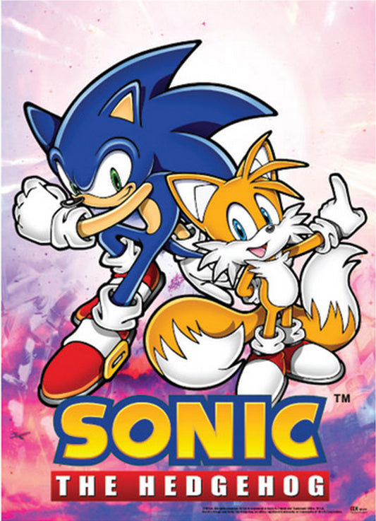 Sonic The Hedgehog - Sonic The Hedgehog & Miles "Tails" Prower Wall Scroll 31"W x 43"H