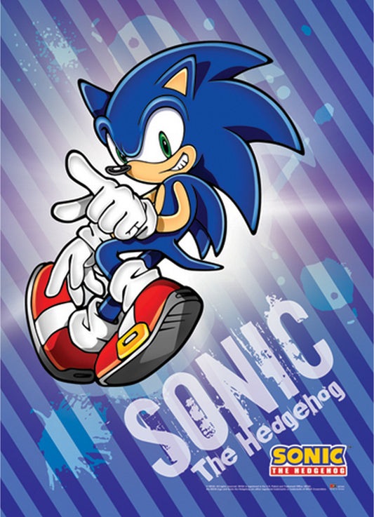 Sonic The Hedgehog - Sonic The Hedgehog Wall Scroll 31"W x 43"H