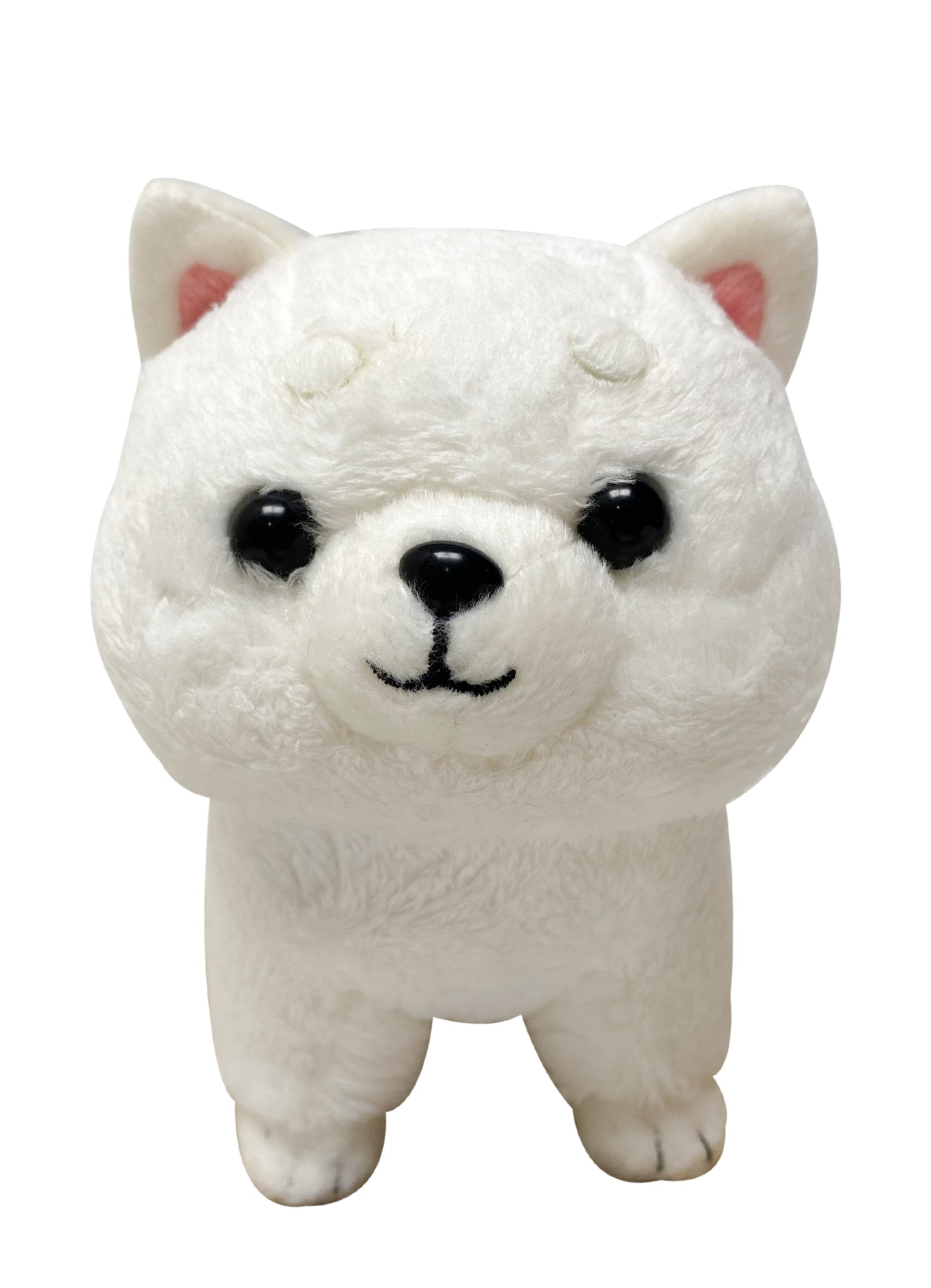 White Shiba Plush 8"H