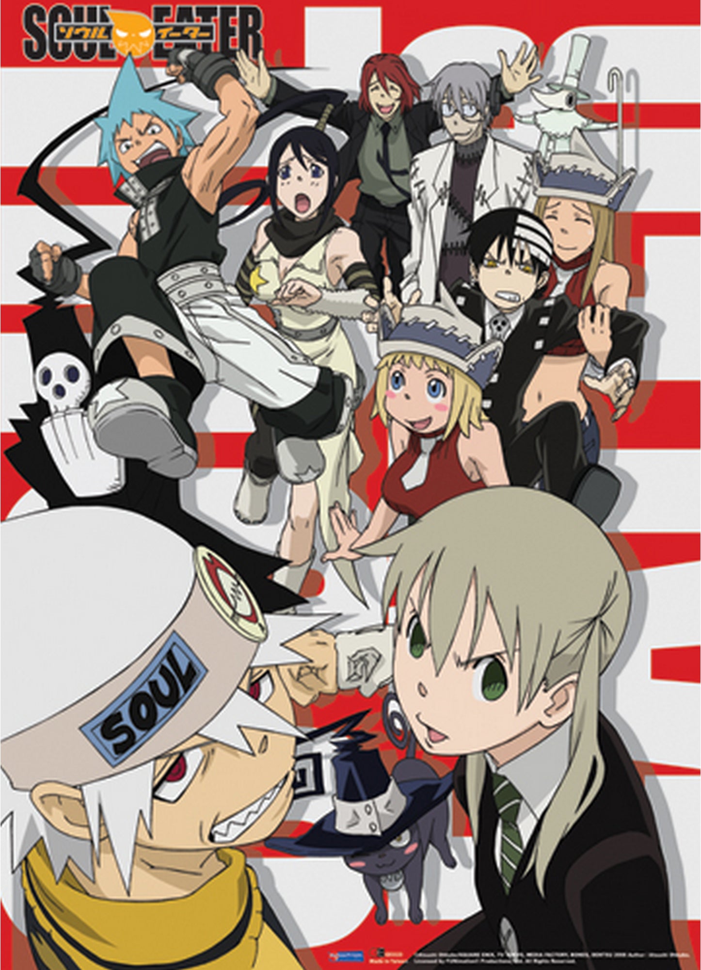 Soul Eater - Vocational Bunch Wall Scroll 31"W x 43"H
