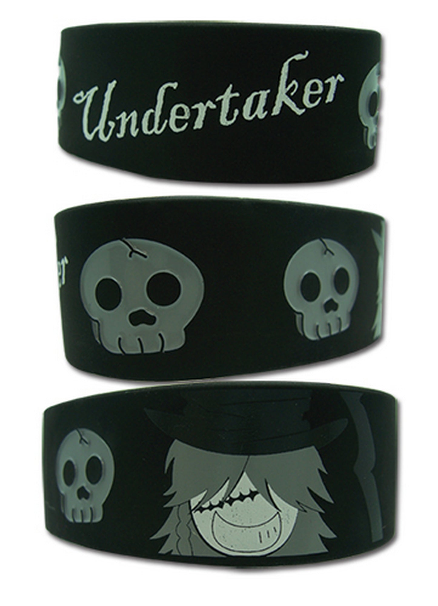 Black Butler Undertaker PVC Wristband
