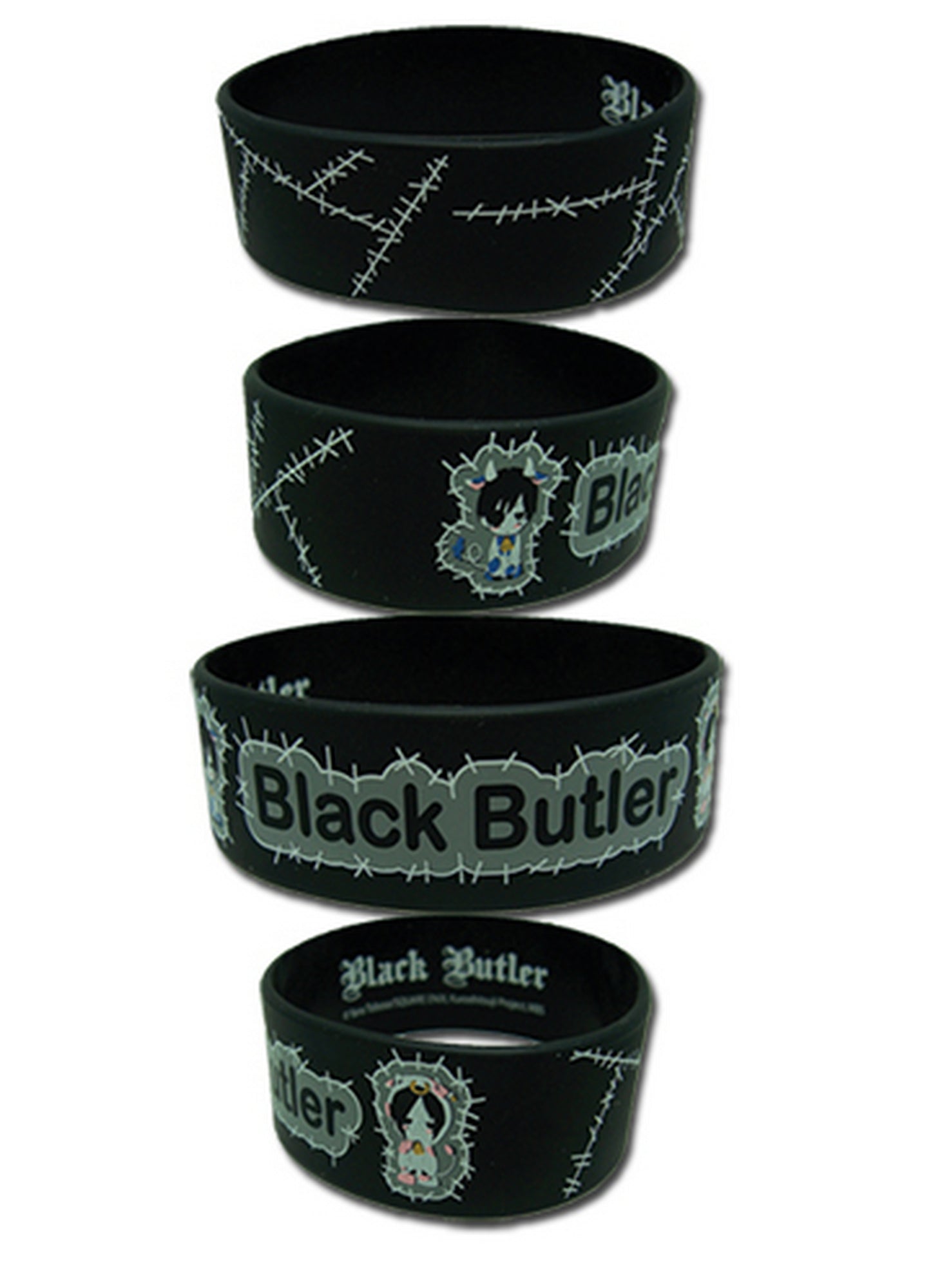 Black Butler - Ciel Phantomhive & Sebastian Michaelis Cow Cosply PVC Wristband