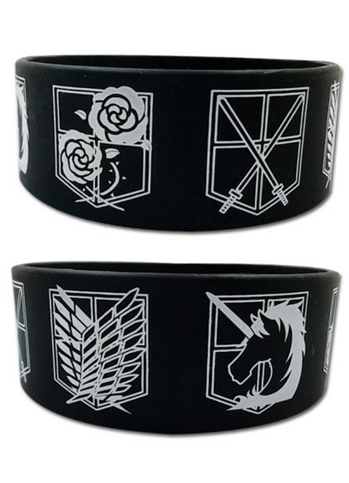 Attack On Titan - Regiment Emblem PVC Wristband