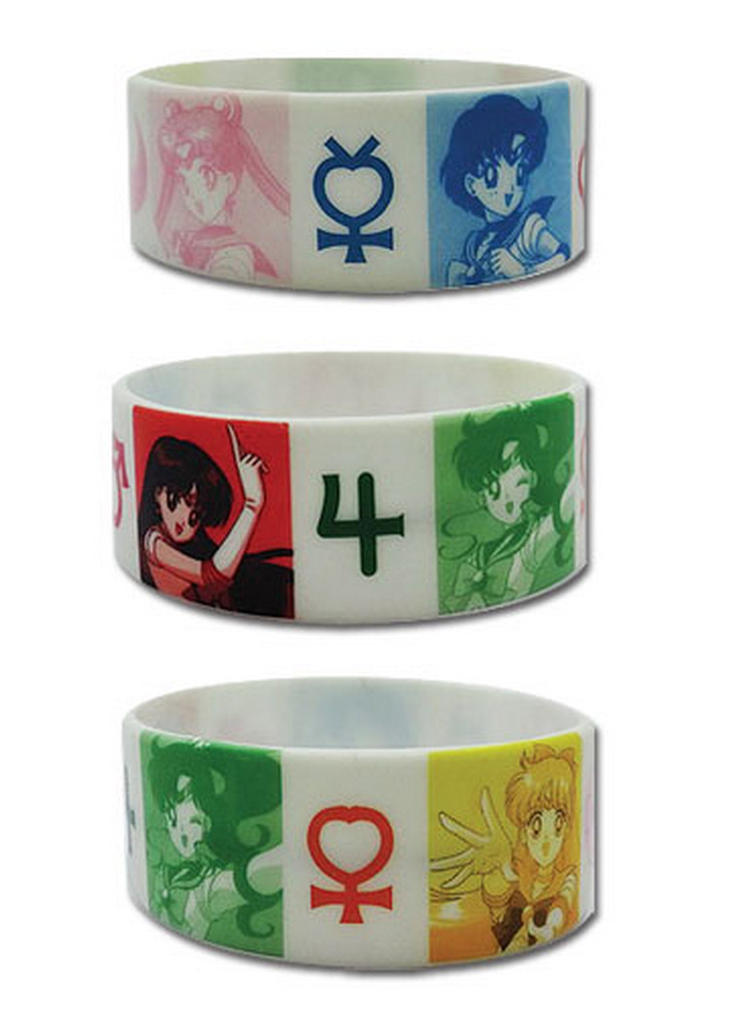 Sailor Moon - Sailor Soldiers PVC Wristband