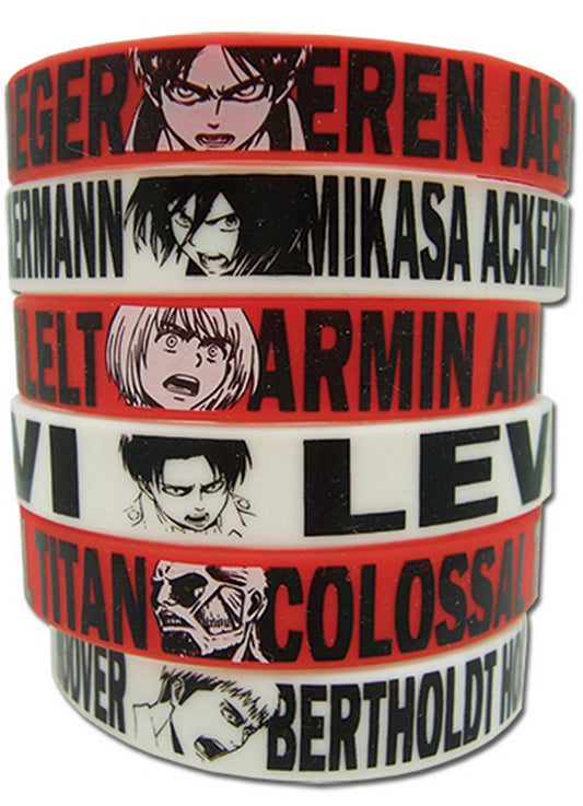 Attack On Titan - Multi Pack PVC Wristband