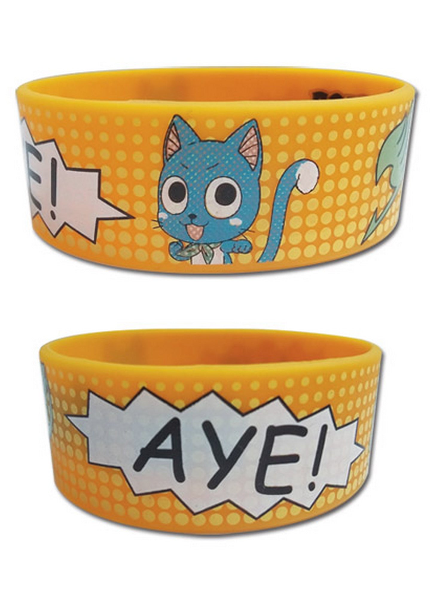 Fairy Tail - Comic Book Happy PVC Wristband