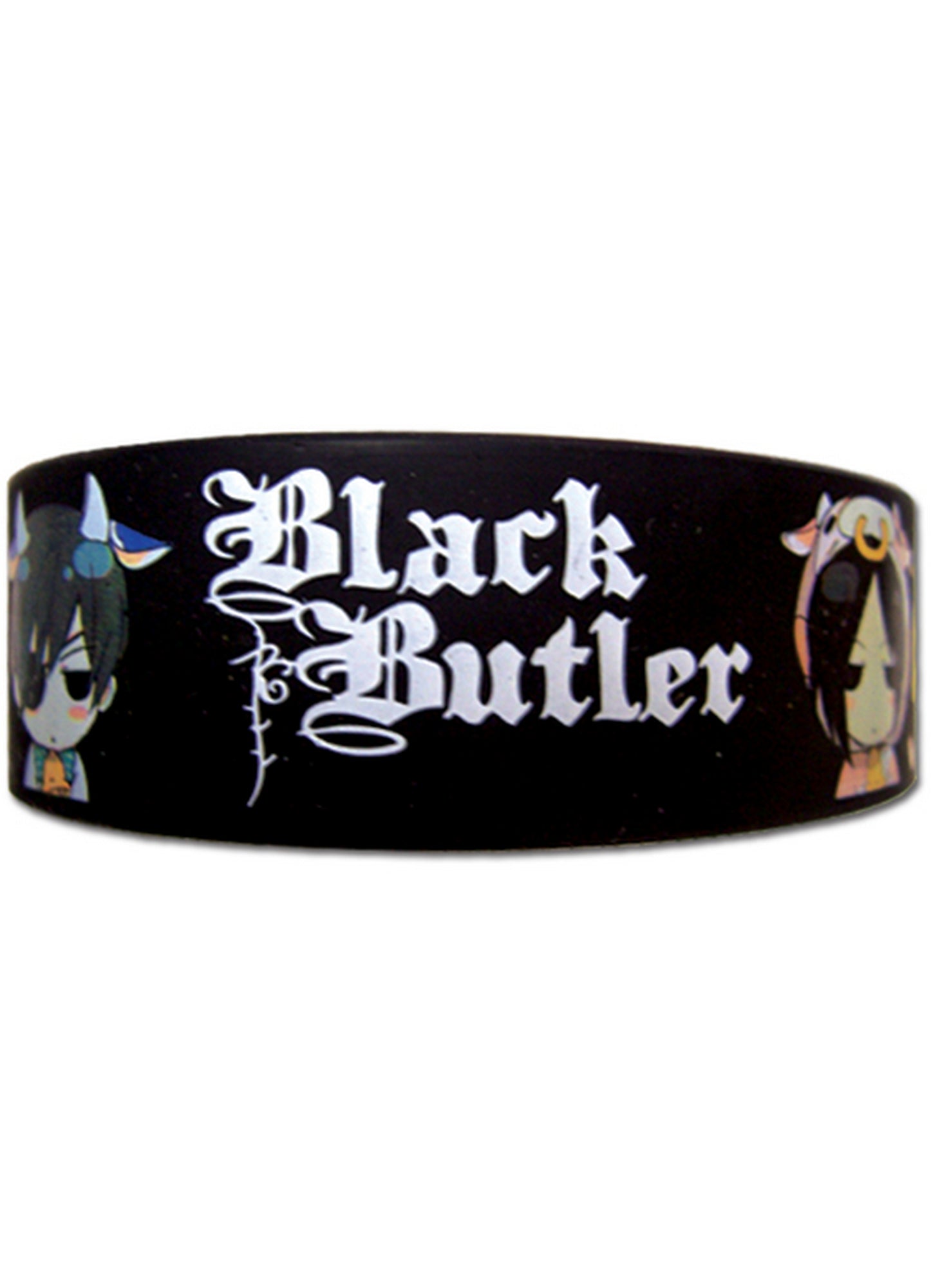 Black Butler - Sebastian Michaelis And Ciel Phantomhive Cow PVC Wristband