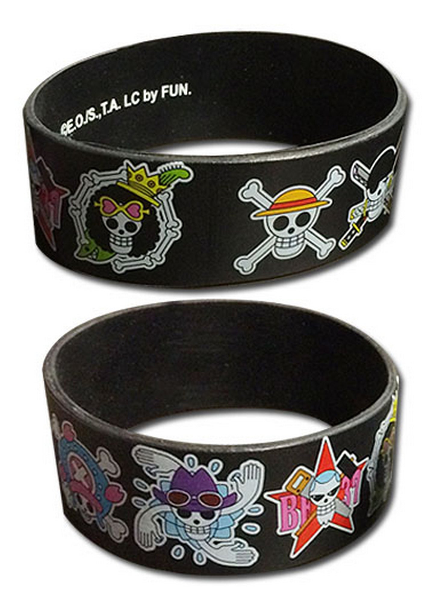 One Piece - Straw Hat Crew Jolly Rogers PVC Wristband