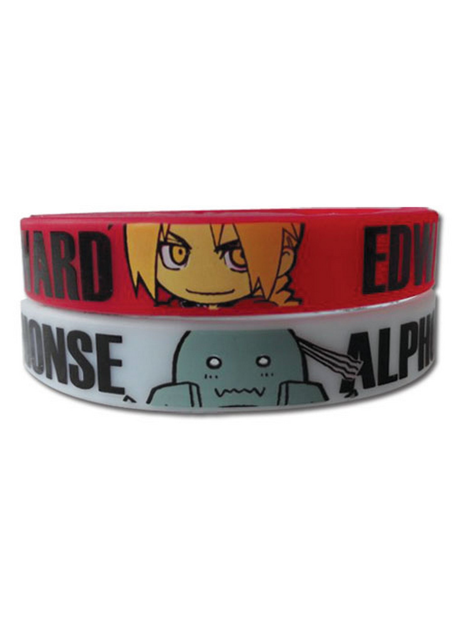 Fullmetal Alchemist - Edward Elric "Ed" & Alphonse Elric "Al" SD PVC Wristband Set
