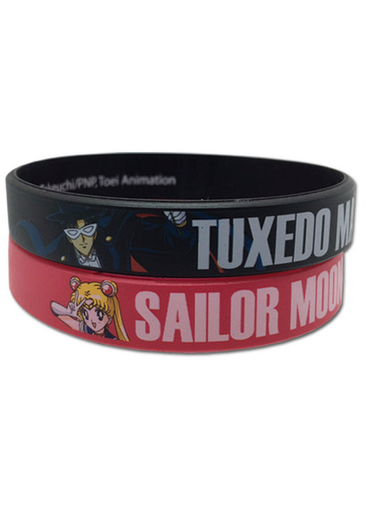 Sailor Moon - Sailor Moon Plus Tuxedo Mask PVC 2-Pack Wristband