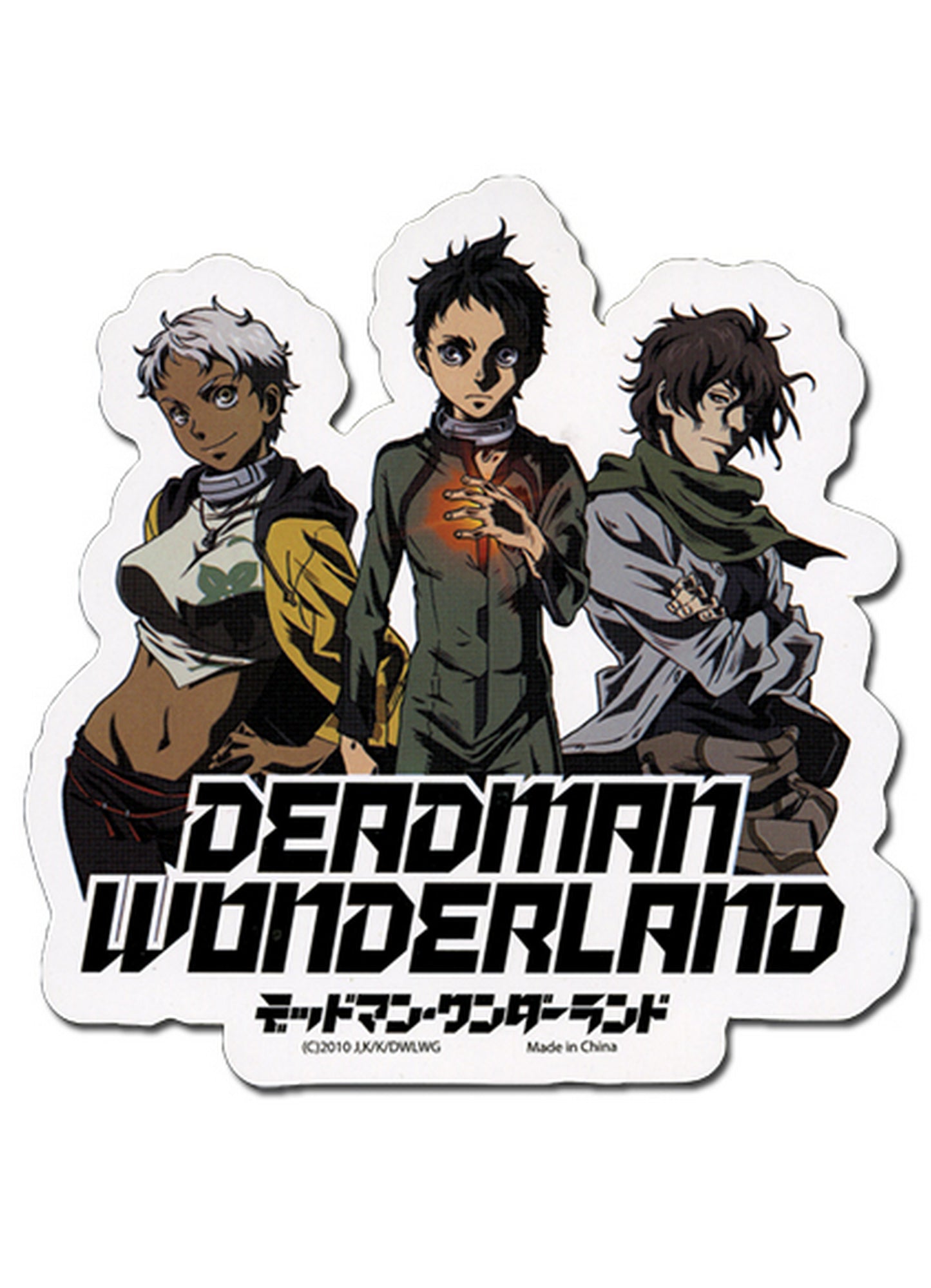 Deadman Wonderland - Ganta Igarashi, Nagi Kengamine, Karako Koshio Sticker