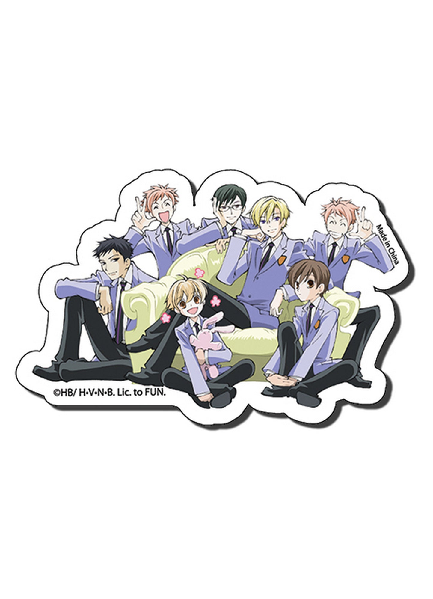 Ouran High School Host Club - Group 2 Die-Cut Sticker