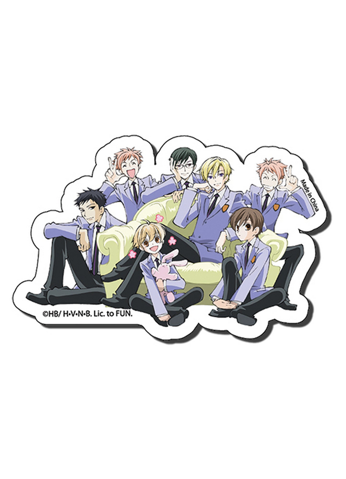 Ouran High School Host Club - Group 2 Die-Cut Sticker