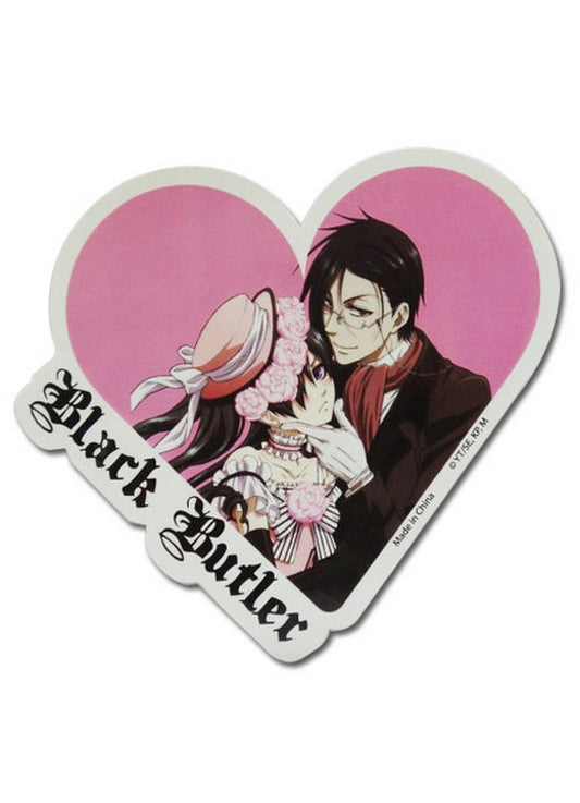 Black Butler - Ciel Phantomhive And Sebastian Michaelis Heart Sticker