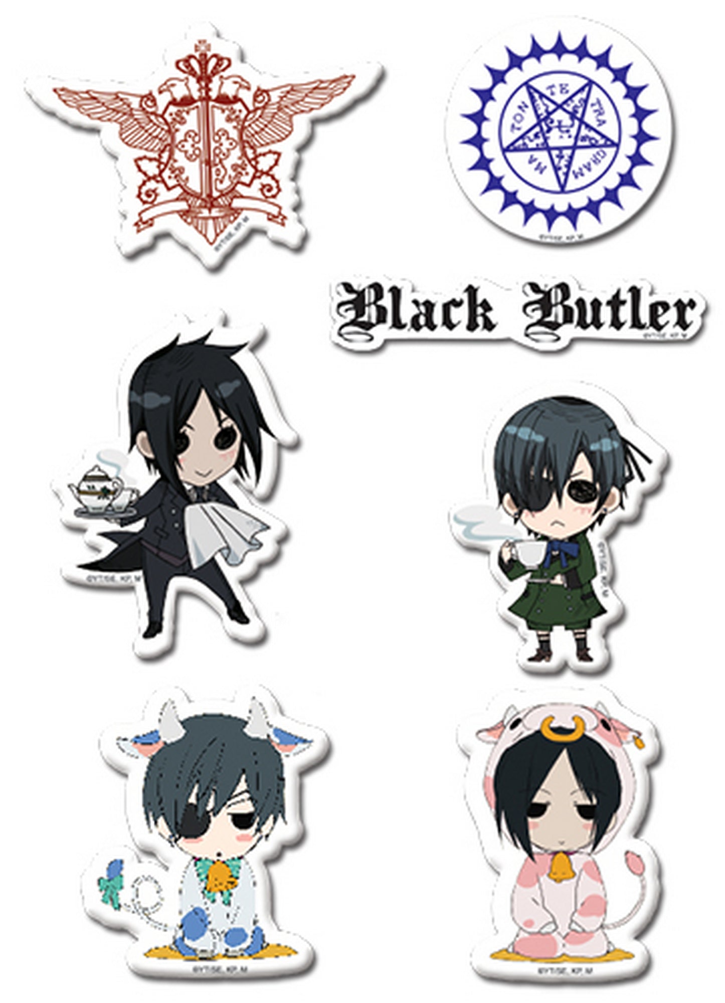Black Butler - SD Puffy Sticker Set
