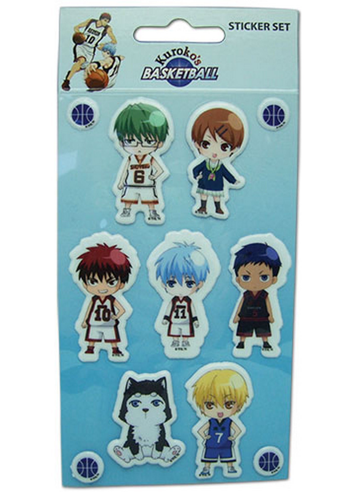 Kuroko's Basketball - Puffy SD Sticker Set 3.25X7.25