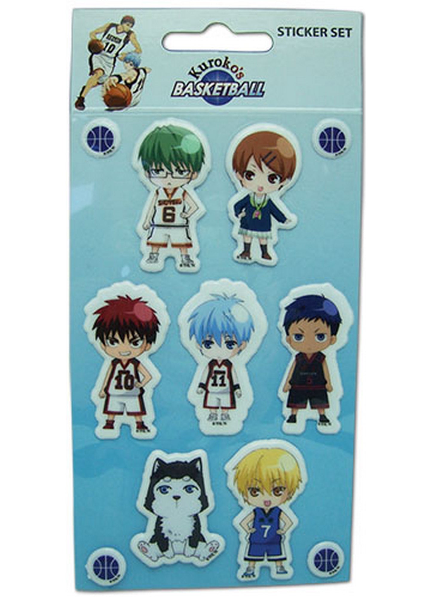 Kuroko's Basketball - Puffy SD Sticker Set 3.25X7.25