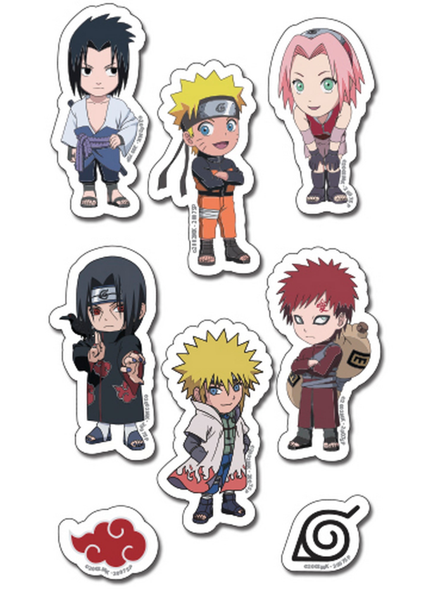 Naruto Shippuden - Puffy Sticker Set