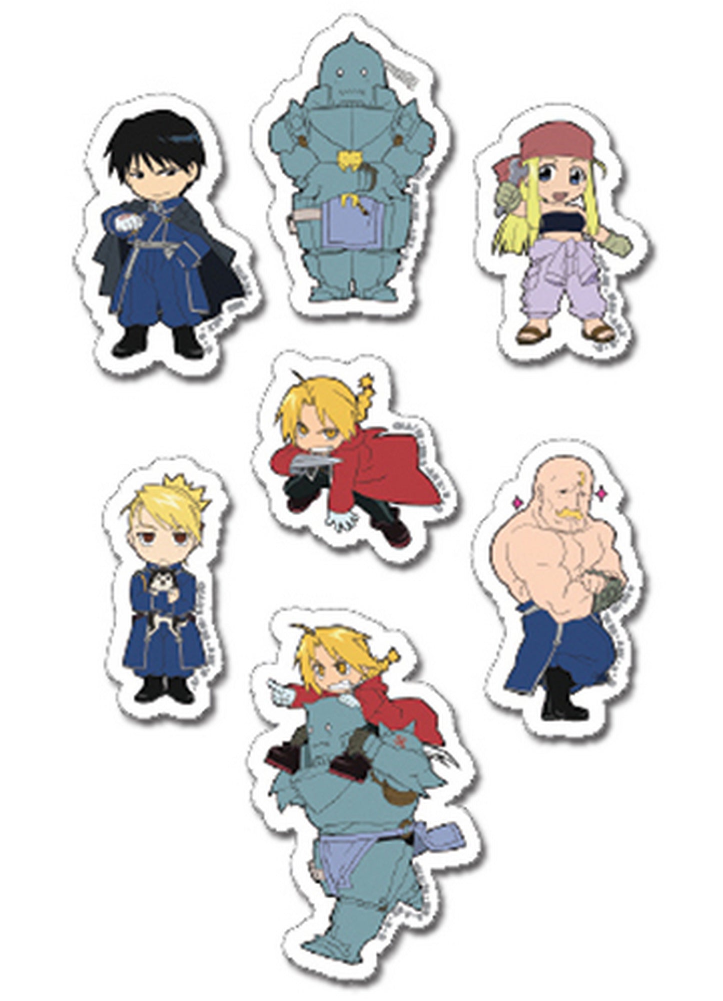 Fullmetal Alchemist - Puff Sticker Set