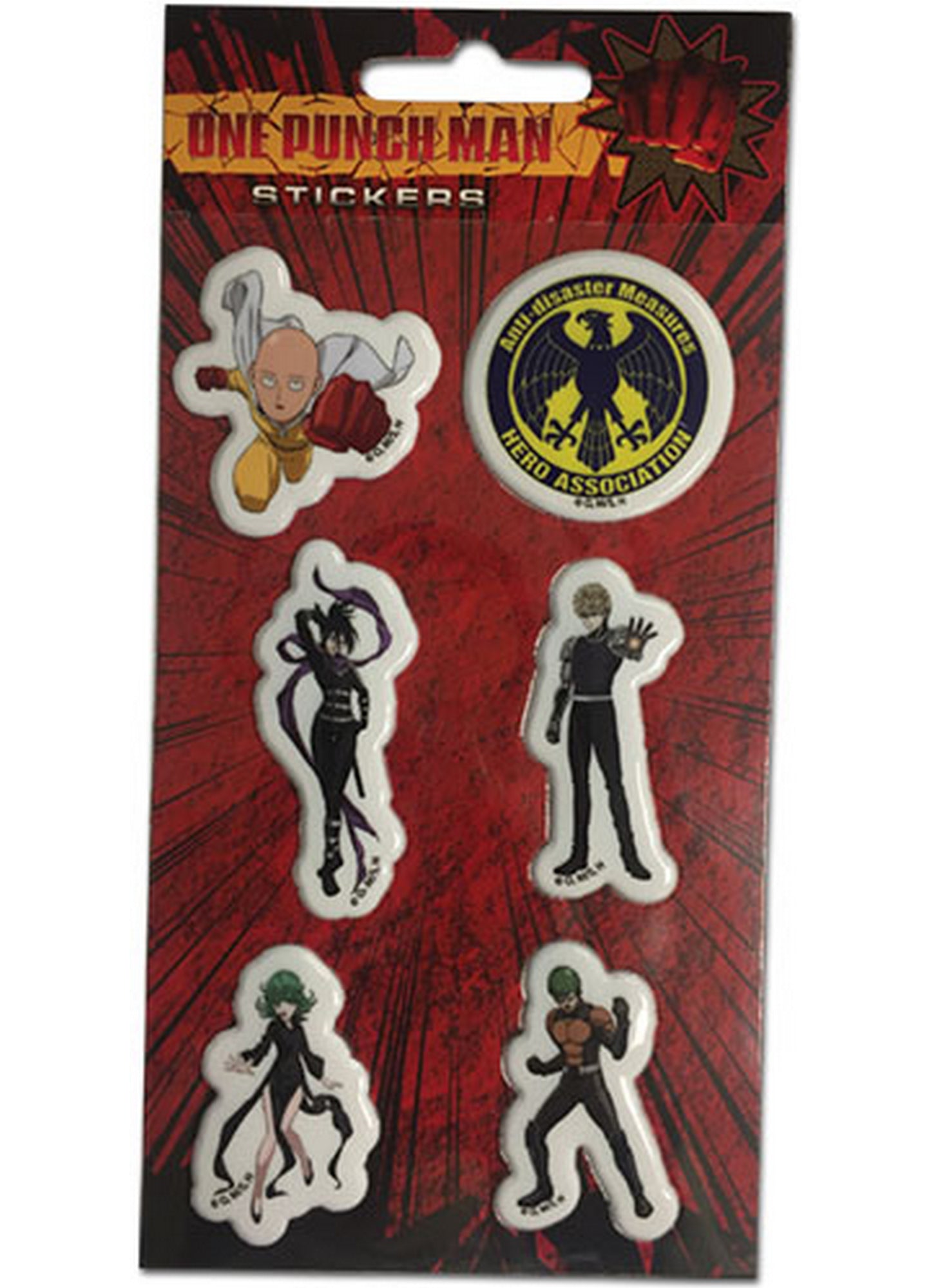 One Punch Man - Group Puffy Sticker Set 3.5"x7.25"