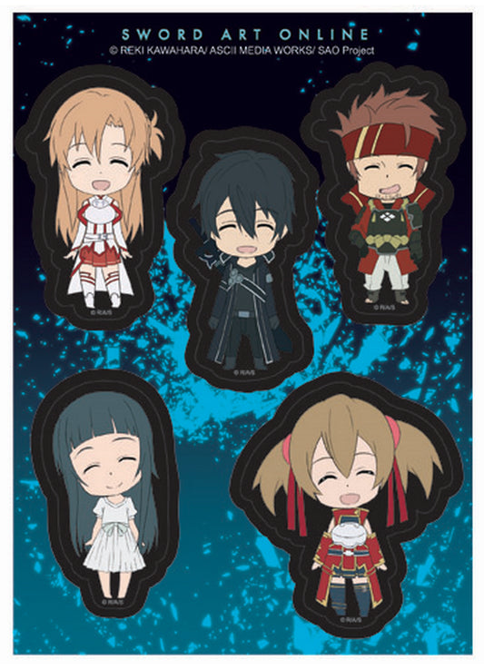 Sword Art Online - SD Happy Sticker Set 5"X7"