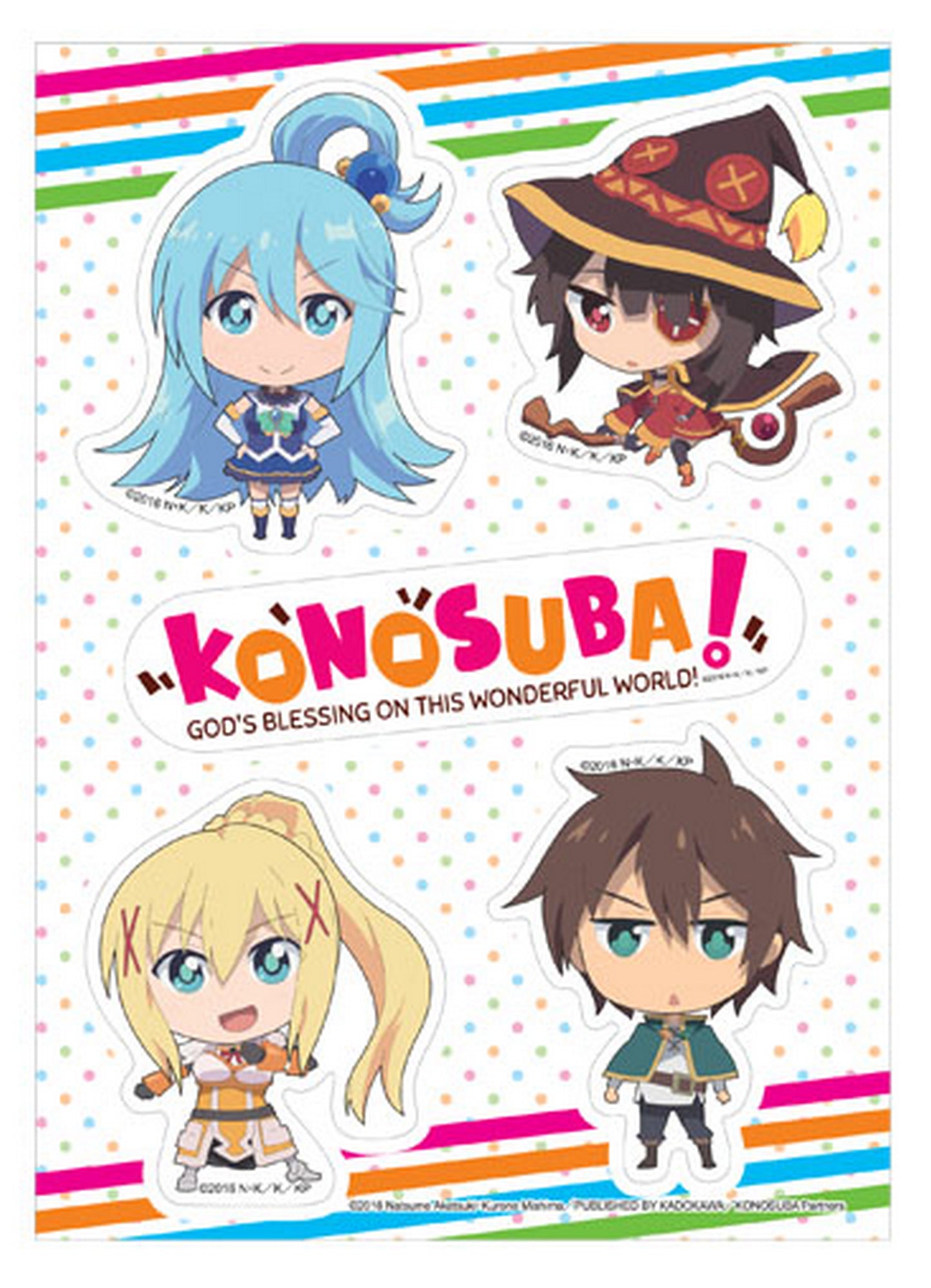 Konosuba - SD Group Sticker Set 5"X7"