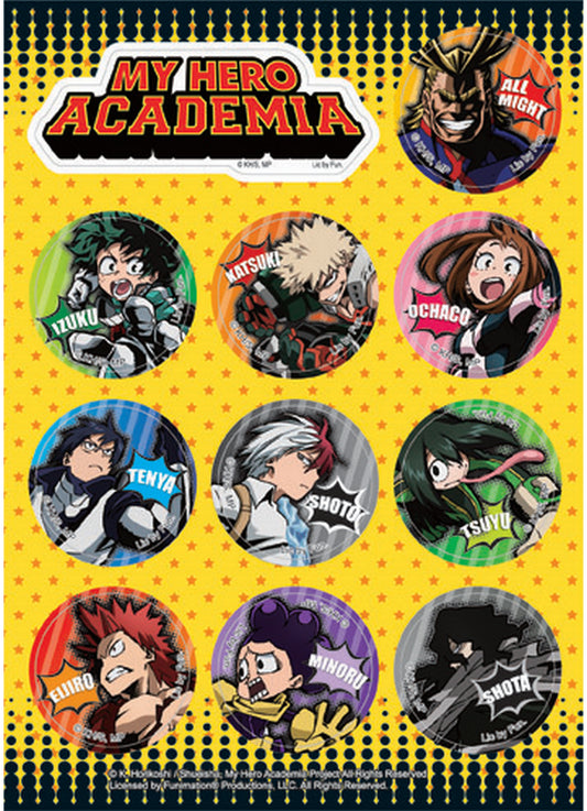 My Hero Academia - Hero Group Sticker Set 5"x7"