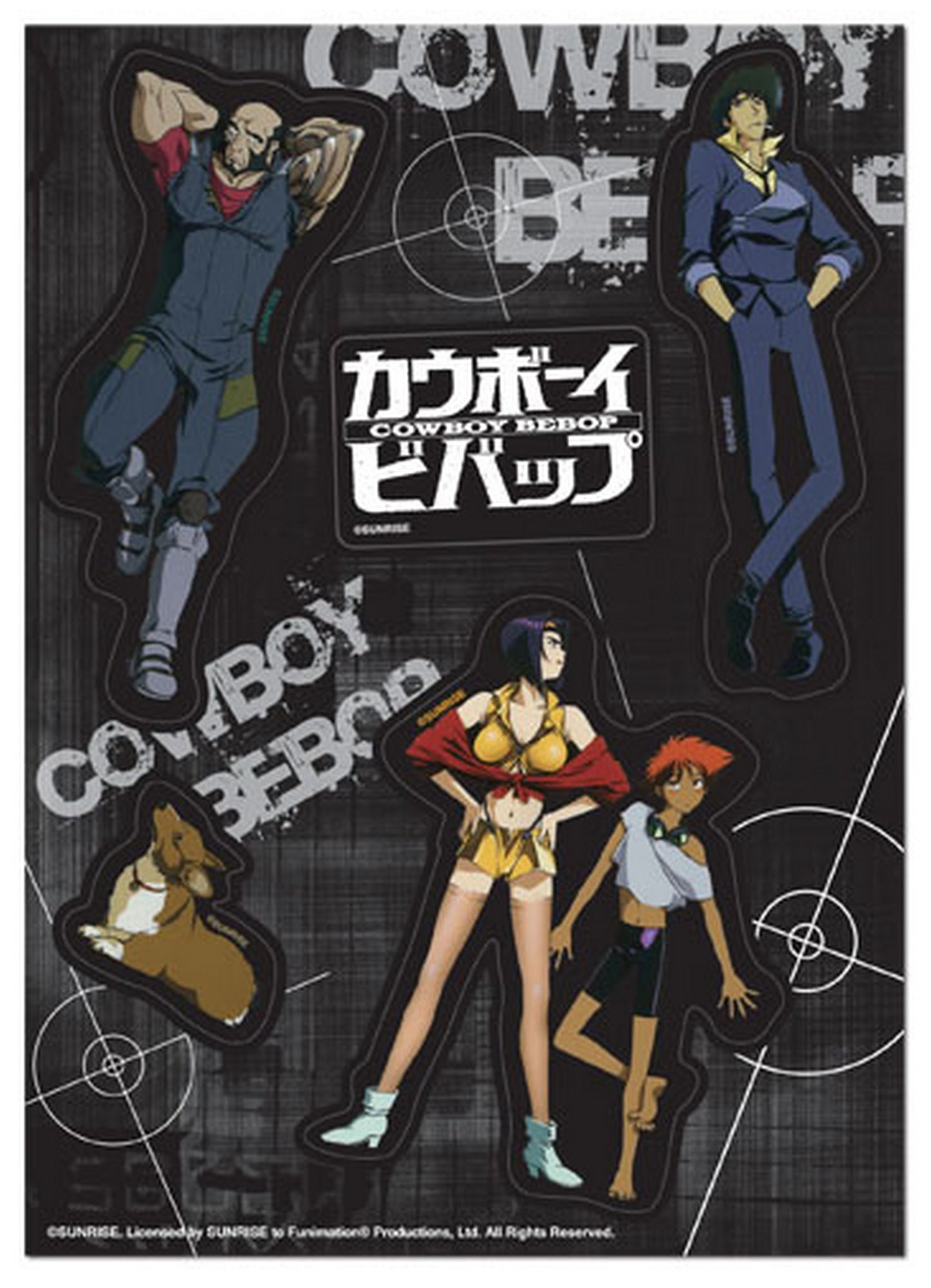Cowboy Bebop - Spike Spiegel Group Sticker Set
