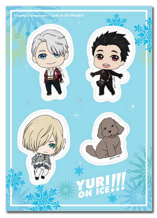 Yuri! On Ice - SD Group Sticker Set