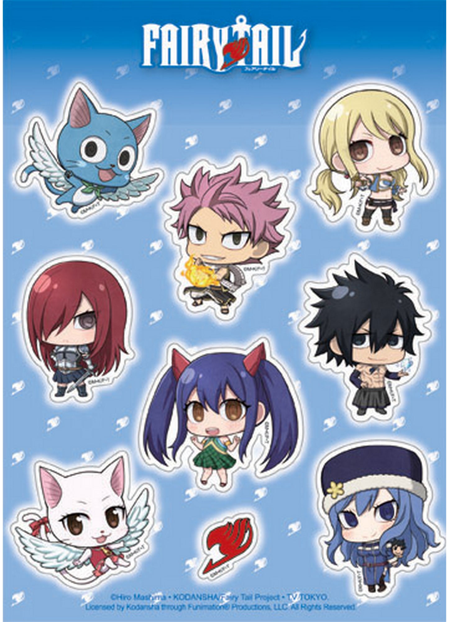 Fairy Tail S7 - SD Group 1 Sticker Set 5"X7"