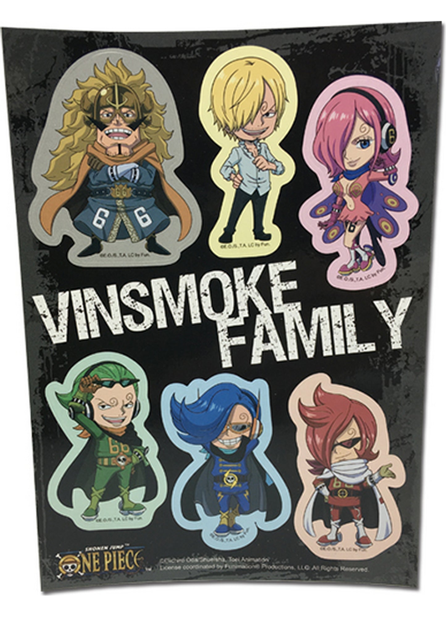 One Piece - Vinsmoke Family SD Group Sticker Set