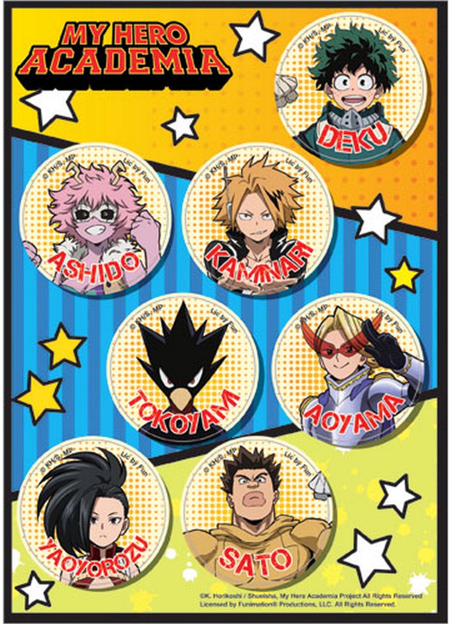 My Hero Academia S2 - Hero Costume Sticker Set 5"X7"
