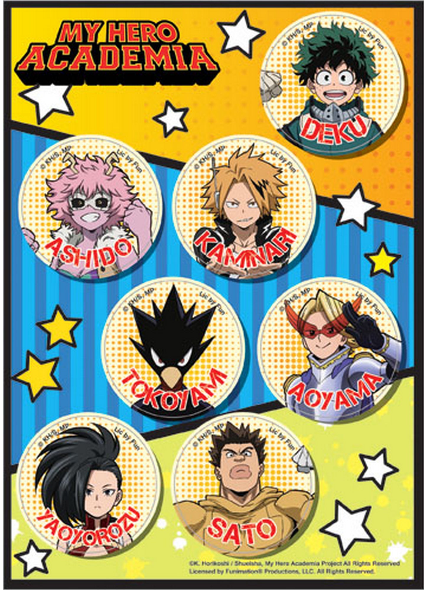 My Hero Academia S2 - Hero Costume Sticker Set 5"X7"
